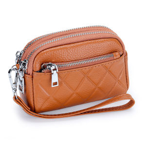 เปลี่ยนแปลง "Royal Bagger ที่ใส่เหรียญขนาดเล็กกระเป๋าเงินสำหรับผู้หญิงหนังวัวแท้การ์ดแฟชั่นความจุขมีซิป 1788