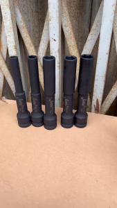 Đầu tuýp 1/2" đen siêu dài 128mm lục giác size từ 8-19mm cao cấp SANTA 85-914