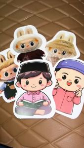 AMPLOP LEBARAN 3D karakter anak sholeh sholeha bolak balik isi 50 pcs