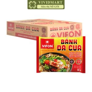 [THÙNG 30 GÓI] - VIFON - Bánh đa Vifon gói 2 vị: Cua Tôm bánh đa cua Vifon bánh đa tôm Vifon bánh đa Vifon gói ăn liền (60g/gói)