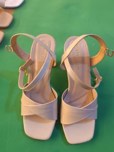 Dép nữ sandal cao gót quai bản gấp hậu C gót 7cm