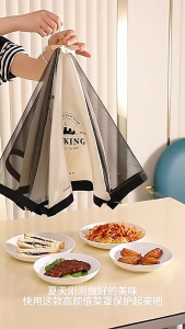 Portable Anti-flies Collapsible Food Cover Tudung Saji Foldable Food Cover Penutup Makanan Dish Cover 厨房蓋菜罩防苍蝇 菜盖 蕾丝菜罩