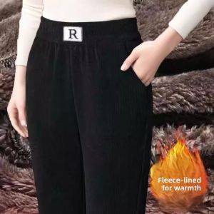 QIAOXIZI | Warm Thermal Pants for Elderly Fleece Lined Slim Fit