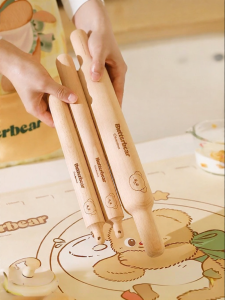 MODERN SWEETHOME | Food Grade Childrens Household Rolling Pin 3-Piece Set