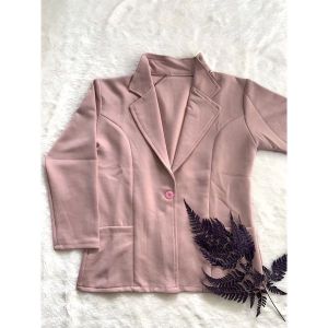 Blezer Scuba Kancing / Blezer Scuba Kerah