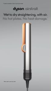 Dyson Airstrait ™ straightener HT01 (Bright Nickel/Rich Copper)