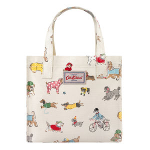 Cath Kidston S Bookbag Small Size Open Top Handled Handbag Lunch Bag Water Resistant Oilcloth Tote Small Park Dogs Pattern Warm Cream Color 984614 Cath Kids Ton Bag - Lazada