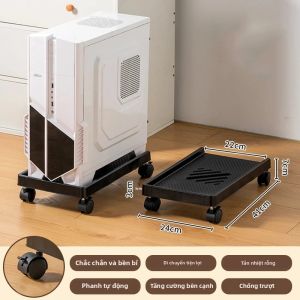 BEISHI | Giá Đỡ CPU Di Động Có Thể Điều Chỉnh Với 4 Bánh Xe Lăn Giá Đỡ Tháp Máy Tính Thông Gió Cho Hầu Hết Các Máy Tính Giá Đỡ Máy Tính Dưới Bàn