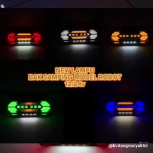 LAMPU LED BAK SAMPING TYPE ROBOT RUBBIN 12V-24V