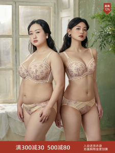 Emma Rose Lace Bra Large Size Thin Cup Womens Underwear Push up Anti Sagging Make Big Chest Look Small Spring Summer