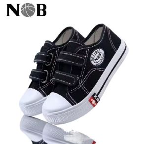 NOB/ SEPATU BOOT SAMA PENDEK/ HITAM PUTIH/ SOL KONING