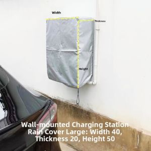Wall-Mounted Charging Station Rainproof Cover Outdoor Sun Protection Battery Electric Vehicle EV Charger Box Guard for BYD Tesla Ideal