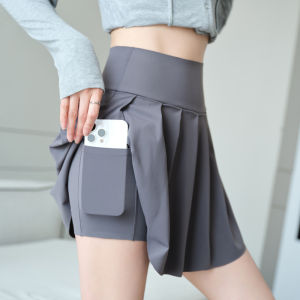 MiiOW | Váy xếp ly chữ A cạp cao mùa hè 2025 mới của MiiOW Váy thể thao yoga cho nữ Váy ngắn bó sát có lớp lót bên trong