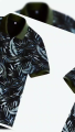 Kaos Polo Distro Dewasa Motif Daun Eksotis Lengan Pendek - COD Tersedia. 