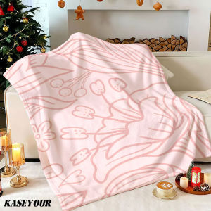 Beast Kingdom | Pastel Floral Dream Winter Summer Flannel Blanket Throw Fleece Soft Fuzzy Plush Cozy Fleece Blankets for Sofa Ideal Gifts