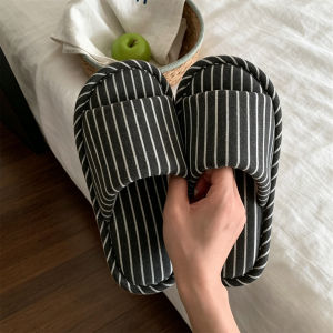 XIXITIAO | Thick Striped Breathable Slip-Resistant Soft-Sole Floor Slippers