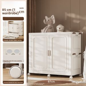 Easy Install Foldable Bedroom Wardrobe Baby Closet Large Adult Clothes Storage Cabinet Organizer Simple Design Home Storage