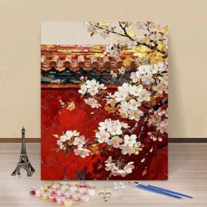 BILIBILI | DIY Oil Painting By Number The Forbidden City Paint By Number Oil Handpainted Acrylic Unique Gift Wall Art Home Decor