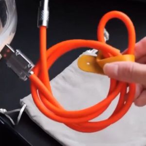120W 6A Zinc Alloy Super Fast Charge 2 in 1 Liquid Silicone Fast Charging Cable for iOS for Type C Micro USB PD Data Cable 60W USB Charger Cable iPhone Cable【NOT SUPPORT SAMSUNG】