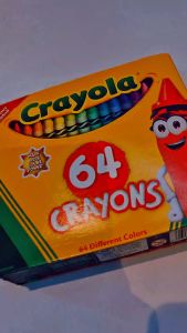 Crayons (Crayola) With Sharpener 64 Colors CODE 52-0064 Original Art supplies for kids