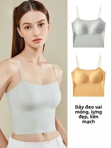 MiiOW | Áo ba lỗ không dây một mảnh Catman dành cho nữ mùa hè mỏng có đệm ngực Áo ngực một mảnh hở lưng Áo ngực cơ bản mặc bên trong