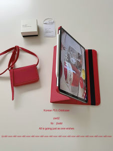 Red New Ins Book Style Flip Cover Rotating Stand Protection Case for iPad pro 11 10.9 Inch Air 10 Generation 10.2 9.7 Mini 45 Mini 6
