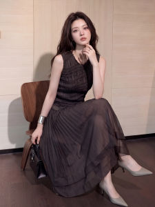 DANTING | Elegant Lady French Style Sleeveless Two-Piece Outfit