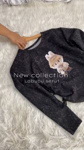 Labubu Belinda Serut / BLOUSE SERUT WANITA / BLOUSE CROP RIB KNIT MODEL SERUT SAMPING LENGAN PANJANG DAILY OUTFIT / VALEN TOP BLOUSE / Vierra / Belinda top / Naomi