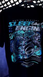 Kaos 4 Stroke Sleep Engine Enthusiast Baju Distro Racing 4 Tak Four Stroke 4Stroke Motor Herex Tshirt Otomotif GBA5085