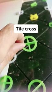 100pcs Removable Cross Tile Leveling Wedge Gap Tile Leveling System Spacer for Flooring Wall Tile Locator Seaming