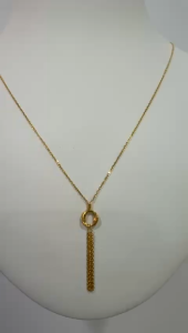 Poh Heng Jewellery 22K Tassel Necklace in Yellow Gold [Price by weight]
