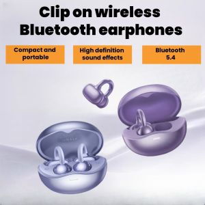 หูฟังบลูทูธไร้สายต่างหูแบบหนีบหูฟังตัดเสียงรบกวนอัจฉริยะหูฟังเสียงประกอบ Dolby อายุการใช้งานและหูฟังบลูทูธทางธุรกิจเหมาะสำหรับทั้งอุปกรณ์ Apple และ Android