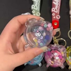 Gantungan Kunci Sanrio Aksen Bubble Glitter & Gantungan Kunci Mobil Liontin