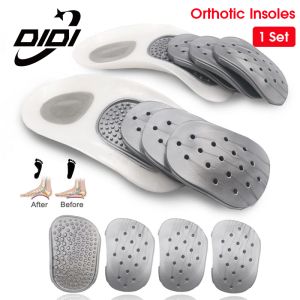 DIDI 1 Set Orthotics Arch Support Massage Insoles For Flat Feet Orthopedic Half Shoes Soles Insoles For Men Women Shoe Pads Foot Care