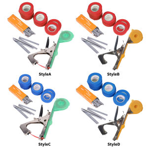 Garden Plant Tapetool Tapener with 10 Rolls Tape +1 Box Staples for Vegetable Grape Tomato Cucumber Pepper Flower