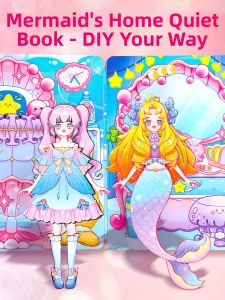 LOOM LUXE | Mermaid Princess Dress-up Sticker Book Educational Toy