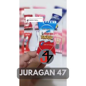 JURAGAN 47 - Amplop Lebaran Permen 1 Pack 10 PCS Free Double Tape - Amplop THR - Angpao Idul Fitri - Ampao Terbaru 2023