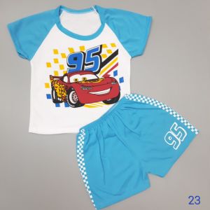 ชุดเด็ก S อก 22นิ้ว 6-12 เดือน 12 โล ผ้า Cotton แขนสั้นลาย การ์ตูน ชุดเด็ก ชู่มือ ชุดเด็กผู้ชาย ชู่มือ ชุดเด็กผู้หญิง