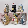 2025 New Mofusand Cat Love Hug Doll Anime Figures Blind box Handmade 6 Full Children's Birthday Gift Ornament Dolls Model Toys. 
