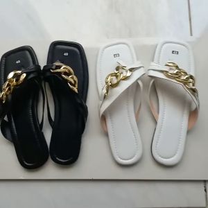 VIDEO KÈM HÌNH THẬT Dép kẹp xỏ ngón dây xích thời trang big size 40 41 42 43 44 cao cấp