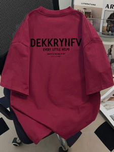 Áo Thun Cotton American Oversize 300 Pound Tay Ngắn Nam Thiết Kế Đa Năng Phong Cách Lười Biếng Nửa Tay Áo Thường Ngày Thoáng Khí