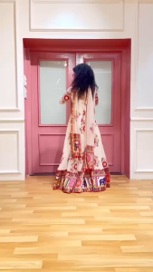 [PRE-ORDER] Ready Made Pure Moss Satin Silk With Dijital Print Anarkali Gown (10-15days delivery)