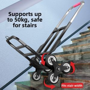 Portable Folding Stair Climbing Cart