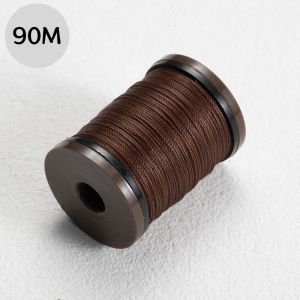 90M 0.5mm Round Waxed Thread for Leather Craft Sewing DIY Jewelry Handmade Braided Polyester Cord Wax Coated Strings