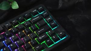 Gradient Keycaps Top Print Shine through backlit RGB keycap For Cherry Mx Switch Mechanical Keyboard OEM Profile PBT Key Caps