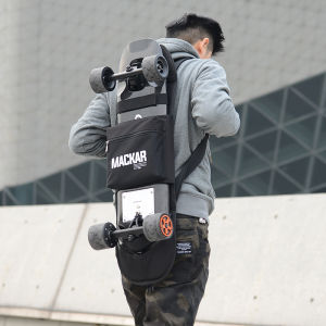 MACKAR Professional Electric Skateboard Backpack Double Shoulder Land Surfing Board Bag for Skateboarding And Extreme Sports