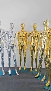 หุ่นโชว์เสื้อผ้า หุ่นโครเมี่ยม หุ่นผู้หญิง ผู้ชาย หุ่นเต็มตัว หุ่นสีเงิน หุ่นสีทอง #หุ่น J #หุ่น E #หุ่น N