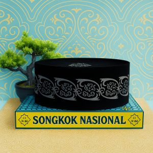 Peci Songkok Klasik Kembang Kol Hitam Etnik Elegan Songkok Pria Dewasa Anak Sholat Lebaran Formal
