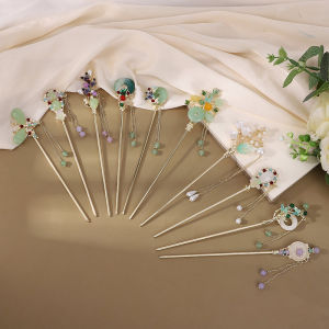 Retro Hairpin Shake Tassel New Chinese Style Hair Accessories Hanfu Women Simple Bun Versatile National Trend Flag Dress Ornament