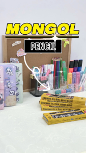 Mongol Pencils 12pcs Per Pack Smooth Writing HB Graphite for School Office Exam Drawing Supplies Durable Eraser Included